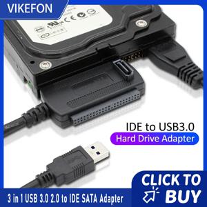 USB 3.0 2.0 - IDE SATA 3 in 1 어댑터 컨버터 SATA 2.5 3.5인치 SSD 하드 드라이브 디스크 HDD 어댑터 케이블 (PC 노트북용)