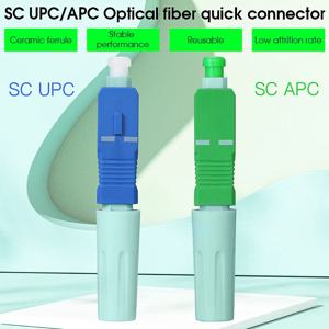 단일 모드 광섬유 퀵 커넥터 FTTH SCUPC/SCAPC 가죽 광섬유 케이블 콜드 스플 라이징 고속 커넥터 조립 도구