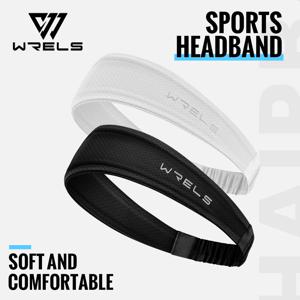 WRELS 피트니스 머리띠 아이스 실크 운동 머리띠 냉각 이마 랩 미끄럼 방지 러닝 스웨트 밴드 수분 흡수 헤어 밴드