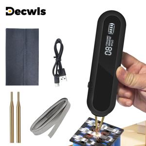 전문가용 듀얼 펄스 배터리 스팟 용접기, 완전 자동/수동 모드, 9단 LED 조명, 12단 조절 가능 용접 전력, 니켈/철판 용접, USB 충전