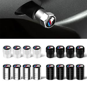 4개 세트 휠 림스 스템 에어 타이어 트럭 자전거 자동차 커버 타이어 밸브 캡 먼지 캡 BMW M E60 E46 E90 F30 F10 G30 G20 F48 G22용