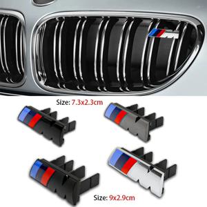 BMW M 로고 X1 X2 X3 X4 X5 X6 F48 G01 E84 E83 F39 F10 F30 G11 G07 G86 G80 G60 E60 E46용 3D ABS 자동차 전면 그릴 배지 엠블럼