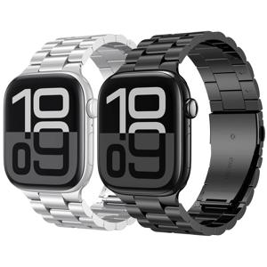 애플 워치 울트라 2 49mm 40mm 44mm 42mm 41mm 45mm 46mm용 스테인리스 스틸 스트랩, 아이워치 시리즈 9 8 7 SE 6용 시계줄