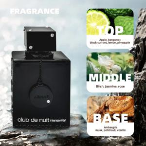 아르마프 클럽 드 누이 인텐스 맨 EDT & 여성용 EDP (105ml) - 우디 스파이시 & 라이트 베트남 향, 오래 지속되는 페로몬 향수