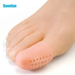 2/4/6/8/10pcs 엄지 발가락 보호대 엄지 손가락 케어 실리콘 부드러운 통기성 발 옥수수 물집 발가락 캡 커버 손가락 보호
