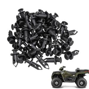 100Pcs 8mm 펜더 클립 바디 리벳 패스너 구멍 푸시 핀 클립 ABS 플라스틱 폴라리스 스포츠맨 레인저스 RZR 550 850 XP ATV UT