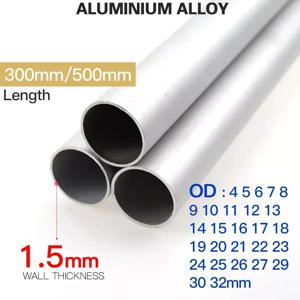 긴 원형 6063 알루미늄 합금 튜브, 알루미늄 파이프, 두께 1.5mm, 4-50mm, OD 스트레이트 300mm, 500mm