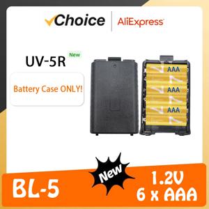 Baofeng UV-5R 배터리 케이스 BL-5 AAA 배터리 쉘 UV-5R DM-5R UV-5RE 워키 토키 액세서리 용 확장 AA 배터리 하우징