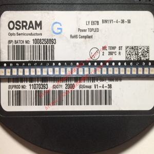 100pcs/OSRAM LYE67B 패치 3528 4 다리 3 네거티브 1 포지티브 일반 포지티브 노란색 빛 LED 램프 구슬 자동차