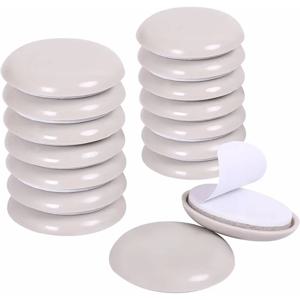 24PCS 라운드 가구 글라이더 자기 접착 이동 슬라이더 바닥 의자 소파 매트 슬라이더 패드 가구 테이블 기본 프로텍터