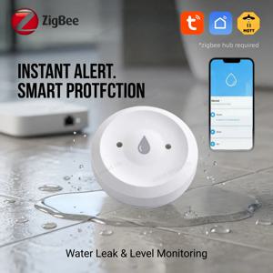 Zigbee 누수 센서 홍수 누수 감지기 연동 알람 센서 주방/욕실용 Tuya Smart Life Zigbee2mqtt 지원