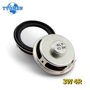 2PCS 3W 4R 미니 스피커 경적 직경 4CM 증폭기 고무 가스켓 라우드 스피커 트럼펫 Arduino 용 3W 4 Ohm 40mm 스피커