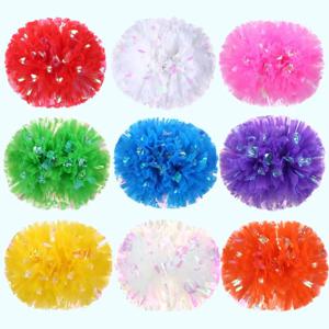 25cm 게임 Pompoms 고품질 9 색 치어 리더 응원 댄스 스포츠 치어 리더에 적용
