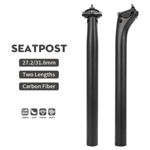 TOSEEK 카본 시트포스트 27.2 31.6mm 길이 400mm 오프셋 20mm MTB 로드 바이크 시트 포스트 시트 튜브 자전거 부품 MTB 카본 카누