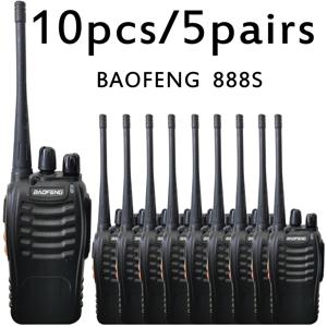 Baofeng BF-888S Pro 10pcs 워키 토키 UHF Type-C 충전 주파수 복사 양방향 라디오 UHF 미니 라디오 장거리 CB 송수신기