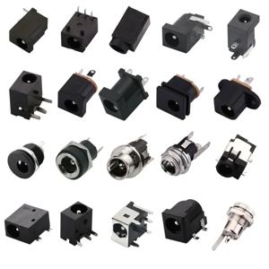 10PCS DC 커넥터 5.5x2.1mm 3.5x1.3mm DC 전원 암 잭 소켓 너트 패널 마운트 DC 전원 어댑터 커넥터 DC-005C/022/25M