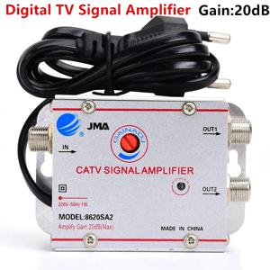 지상파 DTMB 케이블 TV 분배기 증폭기 20DB 디지털 TV 안테나 신호 부스터 홈 TV 장비 EU 플러그 220V 50/60HZ