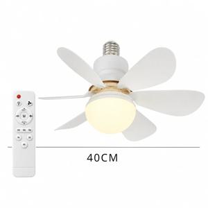 LED 천장 선풍기 조명, 간단한 조명, E27 리모컨, 가정 거실 서재 장식 선풍기 조명, 30W, 40W
