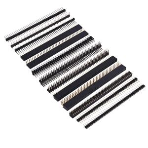10PCS 피치 2.54mm 1x40Pin 2x40Pin 80Pin 여성용 남성용 헤더 스트립 단일 이중 행 직각 SMT SMD 원형 스트레이트 커넥터