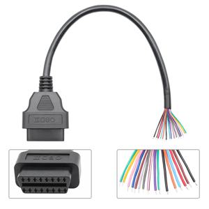 16pin DIY obd2 자동 연장 케이블 전체 여성 남성 여성 자동차 자동차 진단 자동 도구 스캐너 obd 2 커넥터 케이블