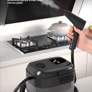 2500W 핸드헬드 스팀 클리너 고압 및 고온 가정용 에어컨 주방 후드 자동차 스마트 제트 세척기