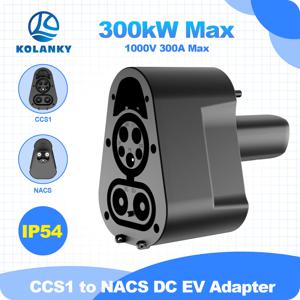 콜랑키 나크스 모델 3/X/Y/S 자동차 전기차 충전기 AC DC 고속 어댑터 CCS1에서 TS로 250KW 변환기 충전 스테이션 콤보 컨버터