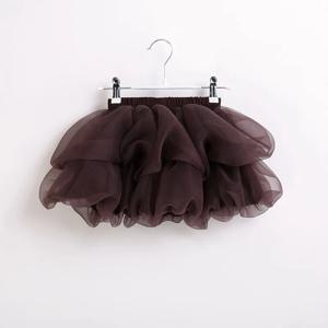 여자 Tulle 치마 계층화 된 버블 드레스 귀여운 봄 여름 공주 투투 유아 통기성 Tulle 파티 드레스 생일 복장