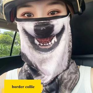 참신 3D 고양이 얼굴 마스크 여름 자외선 차단 마스크 목 보호대 폴리에스테르 빠른 건조 사이클링 마스크 하이킹 태양 차단 마스크