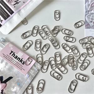 30pcs 실버 미니 하트 종이 클립 사진 카드 포장 재료 사진 클립 금속 종이 클립 책갈피 학교 사무실 액세서리
