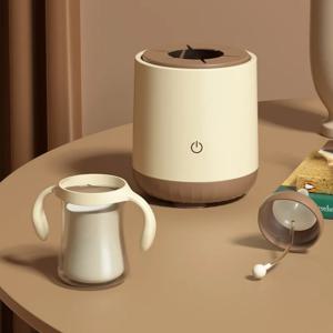 스마트 전기 밀크 셰이커, 컴팩트한 크기, 식품 등급 PP 소재, 아기 젖병용, USB 충전식 및 소음 감소