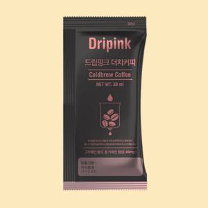 드リ프팅 핑크 30봉 디카페인 더치 커피 콜드브루 원액 시나몬 오렌지 맛의 고품질 커피