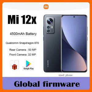 글로벌 펌웨어 샤오미 미 12x 스마트폰 안드로이드 5G 6.28인치 하이퍼OS 1.0 모든 구성품이 포함된 중고폰