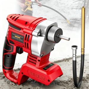 밀워키 18V 배터리 호환 브러시리스 무선 6000rpm 600w 휴대용 무선 충전 콘크리트 진동기 도구