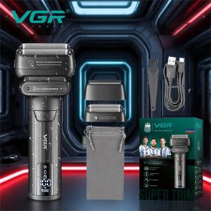VGR 면도기 전기면도기 면도기 남성 전동면도기 바디트리머 전기 면도기 면도기 전문가용 수염 트리머 전기 면도기 방수 면도기 9000 RPM 면도기 휴대용 남성용 면도기 V-368