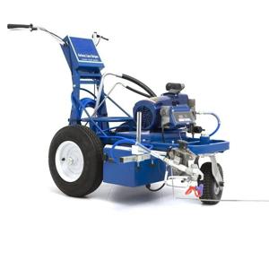 펌프가 장착된 워크비하인드 에어리스 도로 표시 기계 100AH 배터리 도로 라인 메이커 기계