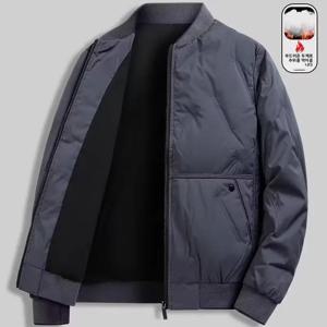 남성용 두꺼운 겨울 자켓 내한성 중년 및 노인 아빠 스타일 코튼 코트 라이더 스탠드 칼라 자켓 코튼 의류