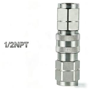 플랫 유압 퀵 커넥터 세트 1/2'NPT 나사 ISO-16028 유체 동력 장비용