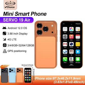 SERVO 19 에어 안드로이드 포켓 스마트폰 4G LTE 3.88인치 디스플레이 6GB+128GB 구글 플레이 와이파이 핫스팟 듀얼 SIM 카드 미니 스마트폰