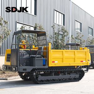 SDJK 800kg 1T 크롤러 미니 덤퍼 1.5T 3T 4T 8T 맞춤형 소형 고무 운반 덤퍼 미니 트랙 덤퍼