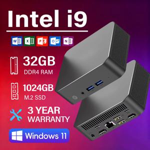 새로운 윈도우 11 미니 PC 인텔 코어 i9 10980HK 미니 PC 16GB 32GB DDR4 2048GB SSD WIFI 6 BT5.2 게이밍 미니 PC