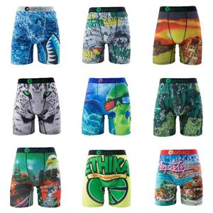 ETHIKA 1Pcs 남성 속옷 복서 통기성 메쉬 가랑이 남성 팬티 플러스 사이즈 S-3XL 여름 남성 속옷 남성용 복서 팬티