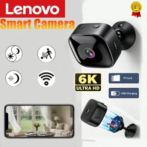 레노버 6K HD Wifi 카메라 미니 카메라 무선 보안 보호 원격 모니터 캠코더 비디오 감시 홈 스마트 카메라
