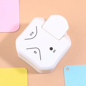 코너 라운더 펀치 3 in 1 R4/R7/R10mm 라운드 코너 트리머 커터 (카드 공예, 스크랩북, 포장지, 스티커용)