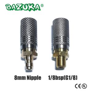 에어 HPA 소프트 확장형 에어 충전 퀵 릴리스 어댑터 소켓 1/8BSP(G1/8) 8mm 남성 니플 액세서리