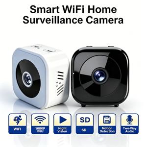 미니 보안 카메라 프로 4K 풀HD WiFi 감시(양방향 오디오 모션 감지 적외선 야간 투시경 보안 캠 포함)