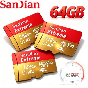 128GB 64GB 마이크로 TF SD 고속 최고급 256GB 512GB SD 카드 UHS-I U3 V30 2026 신형 32GB 메모리 카드 특가 고속 판매