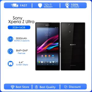 소니 엑스페리아 Z 울트라 C6802 리퍼비시-오리지널 언락 16GB 2GB 휴대폰 쿼드코어 8MP 6.4인치 WIFI GPS 1080p 핸드폰