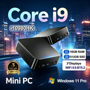 2026년형 최신 윈도우 11 미니 PC 인텔 코어 i9 10980HK 미니 PC 16GB/32GB DDR4 2048GB SSD WIFI 6 BT5.2 게이밍 미니 PC