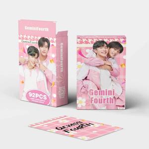 60개 GeminiFourth Thai BL 스타 HD 로모 포토카드 세트(32개 미니 스티커 포함) 팬 컬렉션 선물