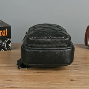 가죽 가슴가방 남성용 방수 내마모성 싱글 숄더 크로스바디 여행 출퇴근 신상 한국 캐주얼 오버헤드